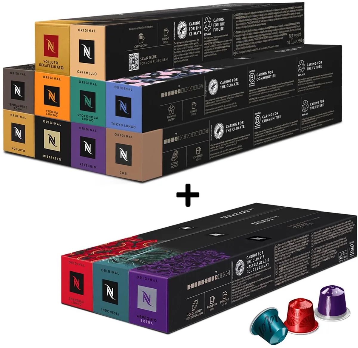 Original - Favorieten Pakket - Koffiecups - 130 capsules de Nespresso – photo produit