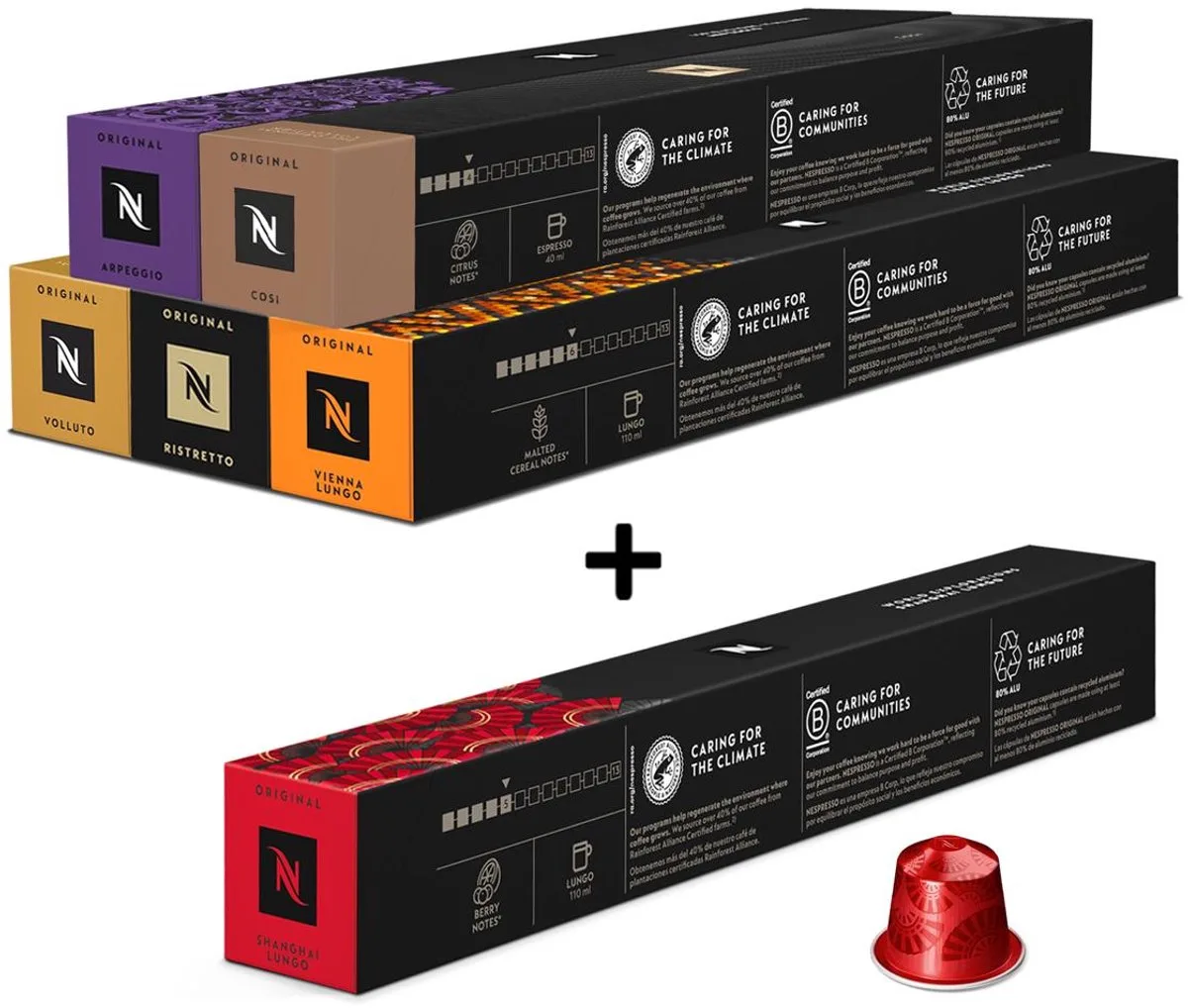 Original - Favorieten Pakket - Koffiecups - 60 capsules de Nespresso – photo produit