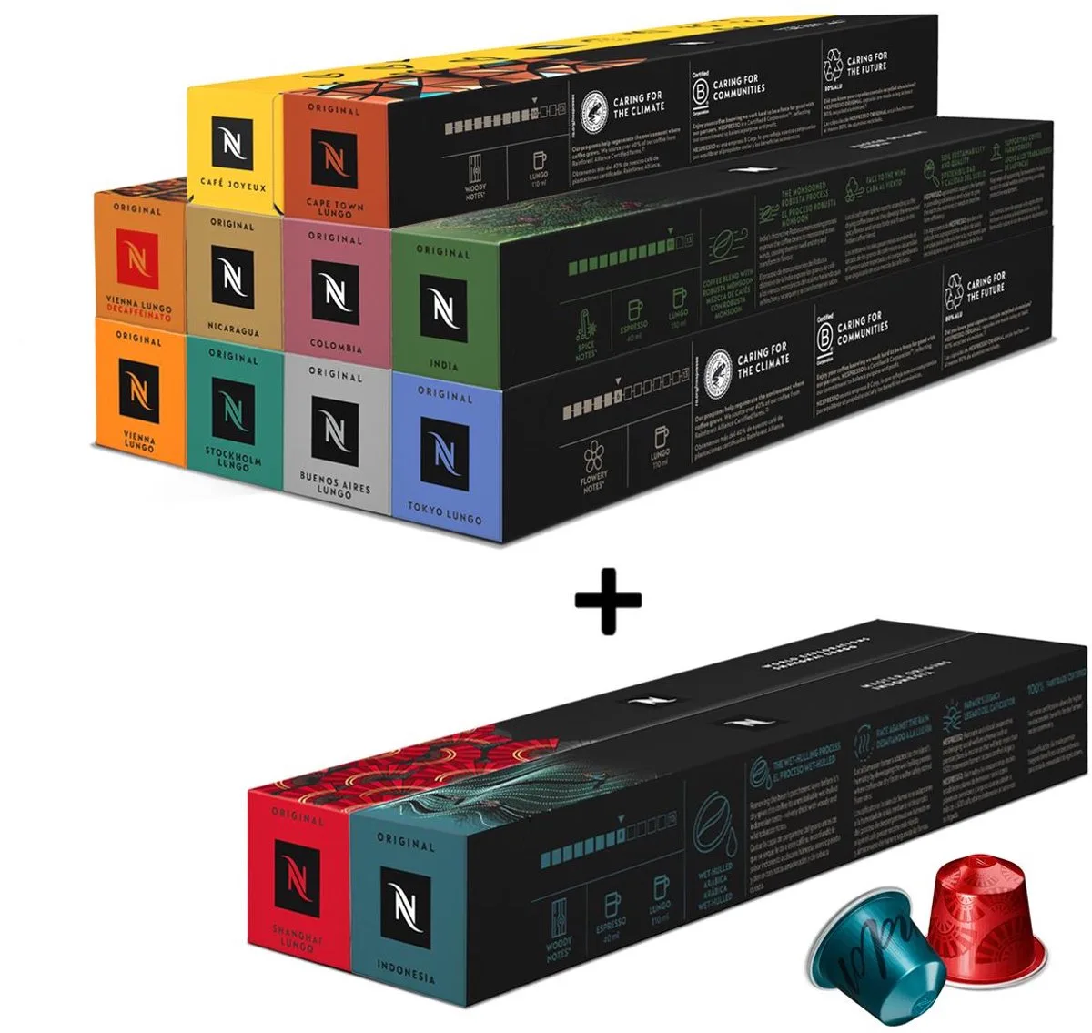 Original - Lungo Pakket - Koffiecups - 120 capsules van Nespresso – productfoto