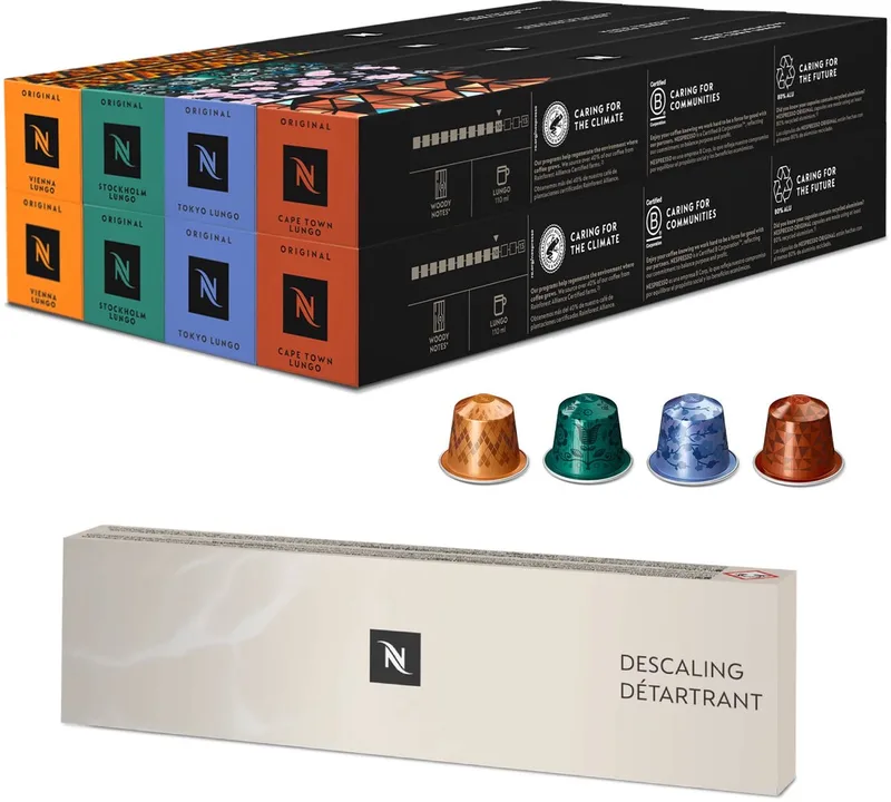 Original - Lungo Pakket & Ontkalkingsset - Koffiecups - 80 capsules by Nespresso – product photo