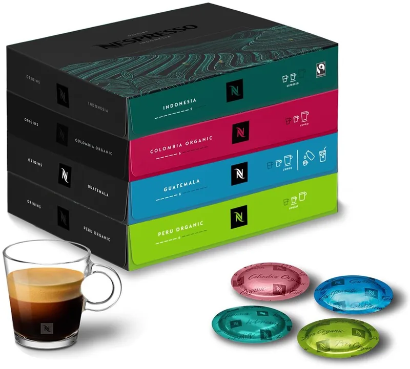 Professional - Origins Pakket - Koffiecups - 200 capsules van Nespresso – productfoto