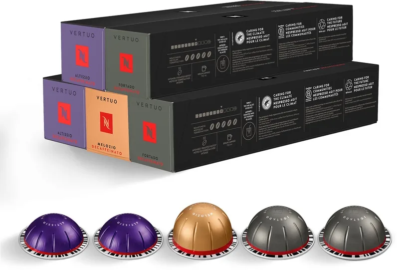 Vertuo - Decaffeinato Pakket - Koffiecups - 50 capsules van Nespresso – productfoto