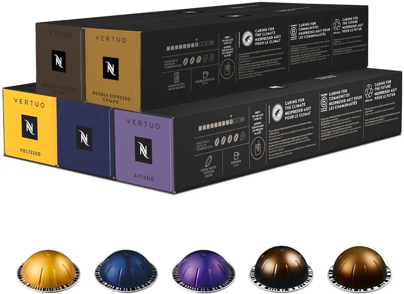 Vertuo - Espresso Pakket - Koffiecups - 50 capsules de Nespresso – photo produit