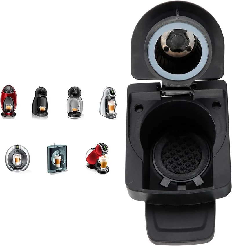 Wegwerp-herbruikbare Capsules Koffiezetapparaat - Capsule Adapter Converter Machine Accessoire Voor Dolce Gusto Home Supplies. van Nespresso in Zwart – productfoto