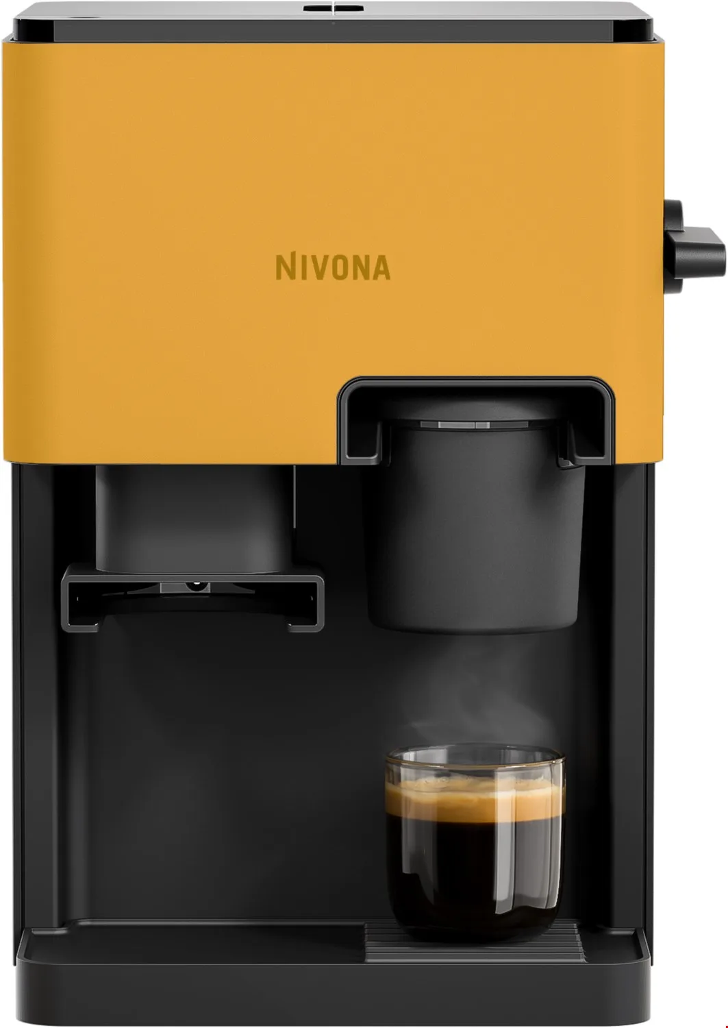 Cube Siebträgermaschine orange, 15 bar, 1,4 l von Nivona – Produktfoto