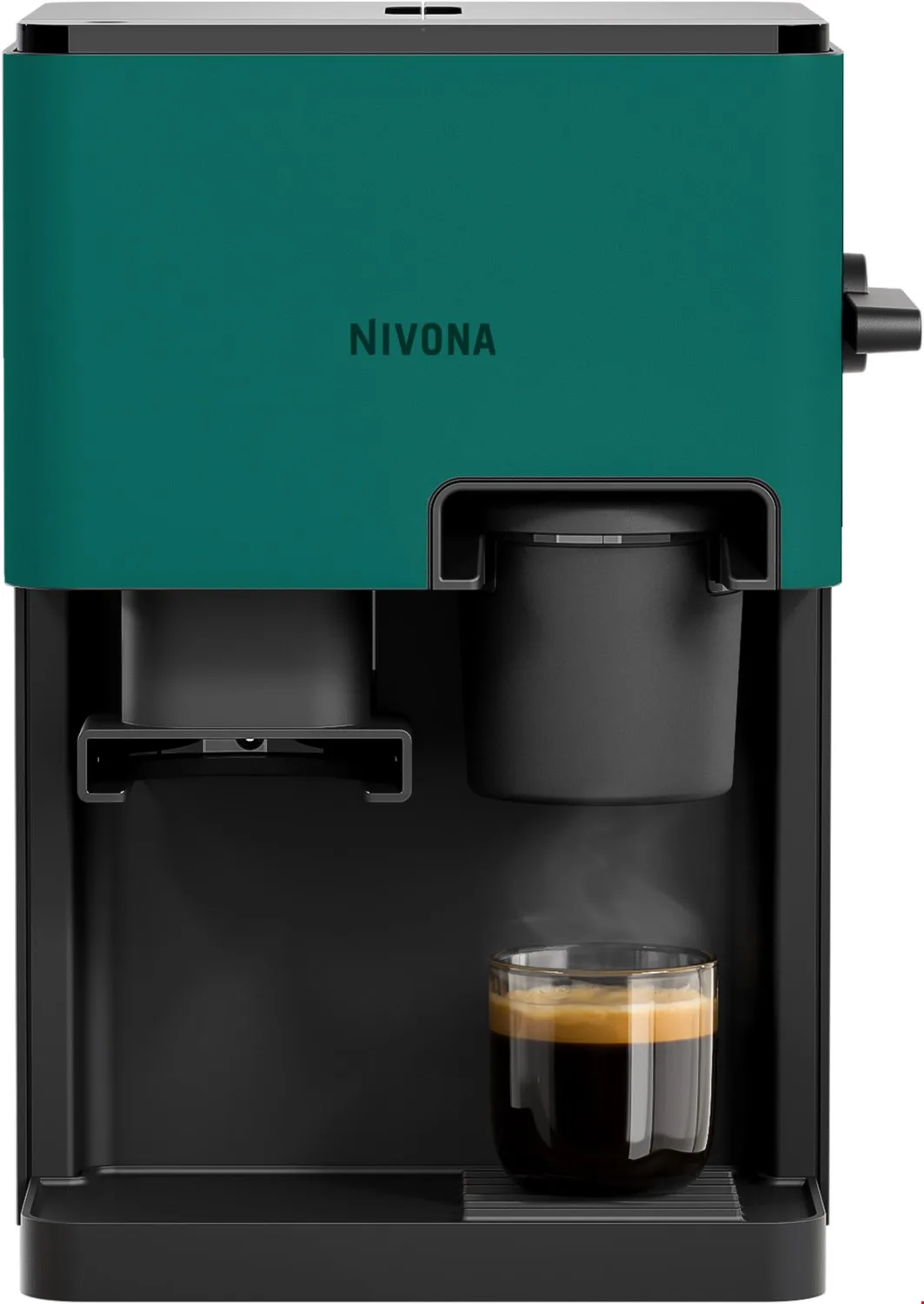 Cube Siebträgermaschine Tannengrün, 15 bar, 1,4 l von Nivona – Produktfoto