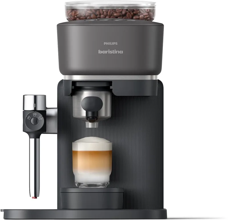 Baristina Latte - BAR400/60 - Espressomachine - Pistonmachine - Cappuccino - Automatische Melkopschuimer van Philips in Zwart – productfoto