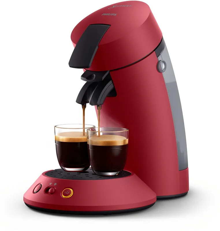 CSA210/91 Senseo Original Plus koffiepadautomaat rood van Philips – productfoto