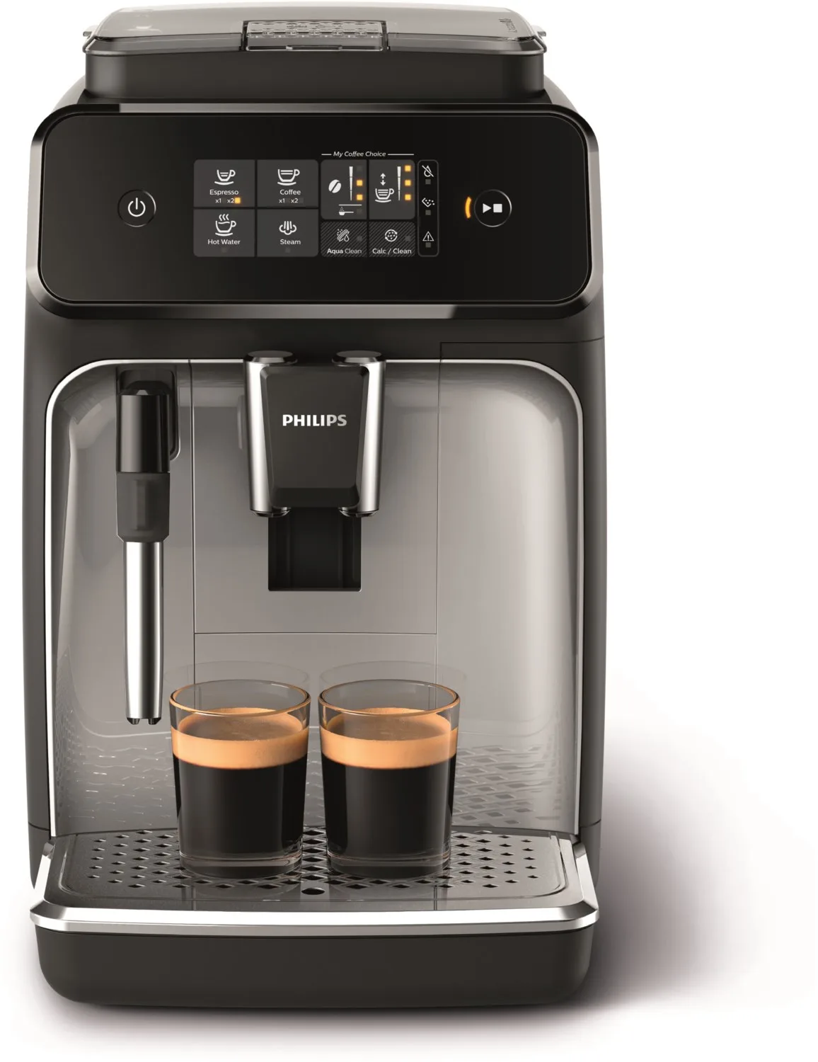 EP2224/90 Kaffee-Vollautomat schwarz/chrom, Keramik-Mahlwerk von Philips in Schwarz – Produktfoto