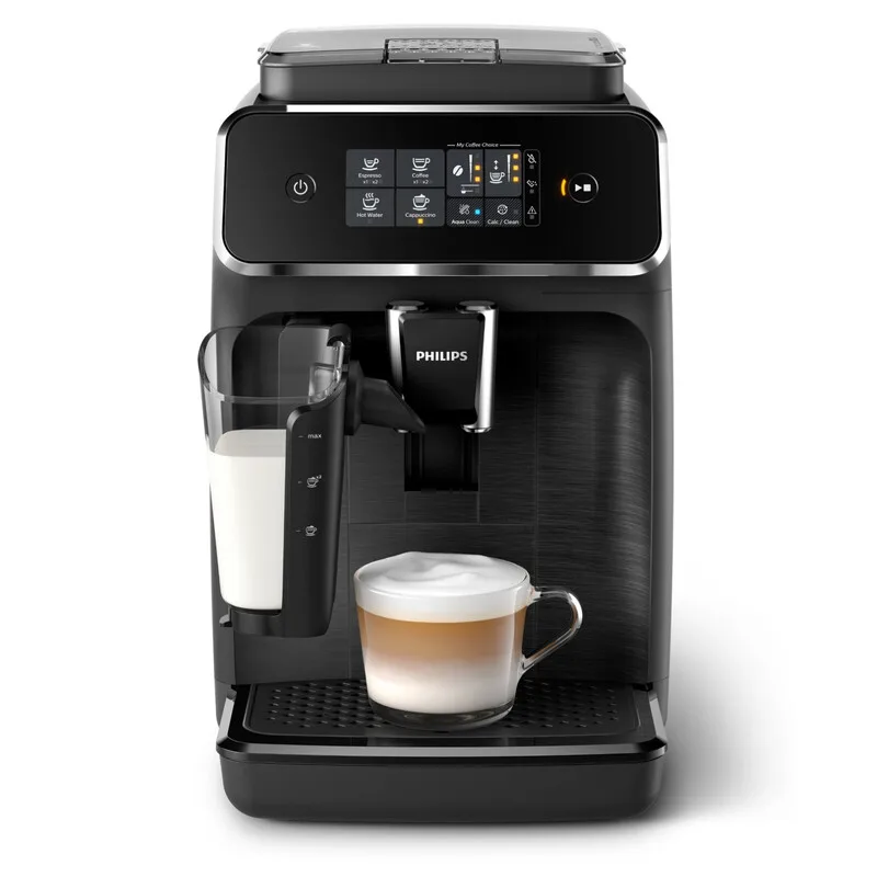 Expresso broyeur Philips EP2230/10 Machine à café à grain Noire brillante Série 2200 LatteGo de Philips – photo produit