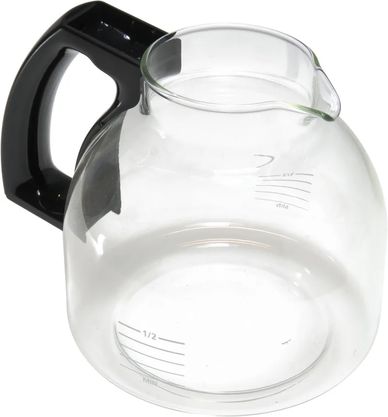HD7909 koffiekan voor Café Roma HD7250 HD7251 HD7252 HD7254 HD7259 koffiezetapparaat series - 1,2 liter - Koffiepot van glas - nr. 482241840902 van Philips in Zwart – productfoto