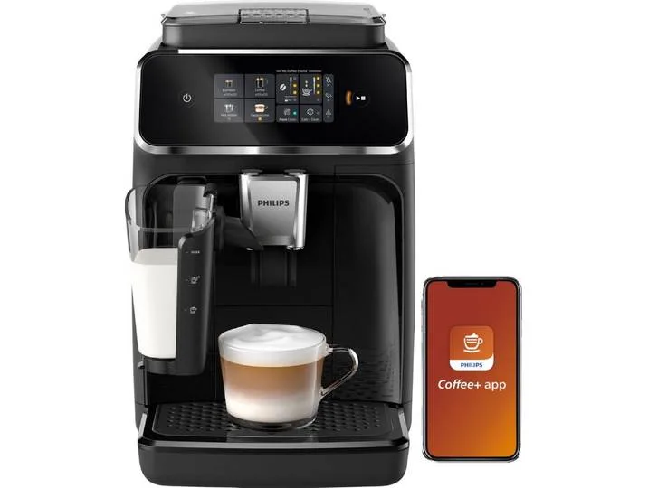Kaffeevollautomat 2300 EP2331/10, Vollautomatische Espressomaschine mit LatteGo Milchsystem, Schwarz van Philips – productfoto