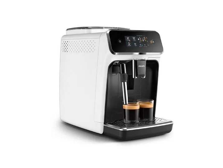 Kaffeevollautomat EP2223/40 2200 Series, 2 Kaffeespezialitäten, Panarello Milchschäumer, anpassbarer Aromastärke van Philips – productfoto