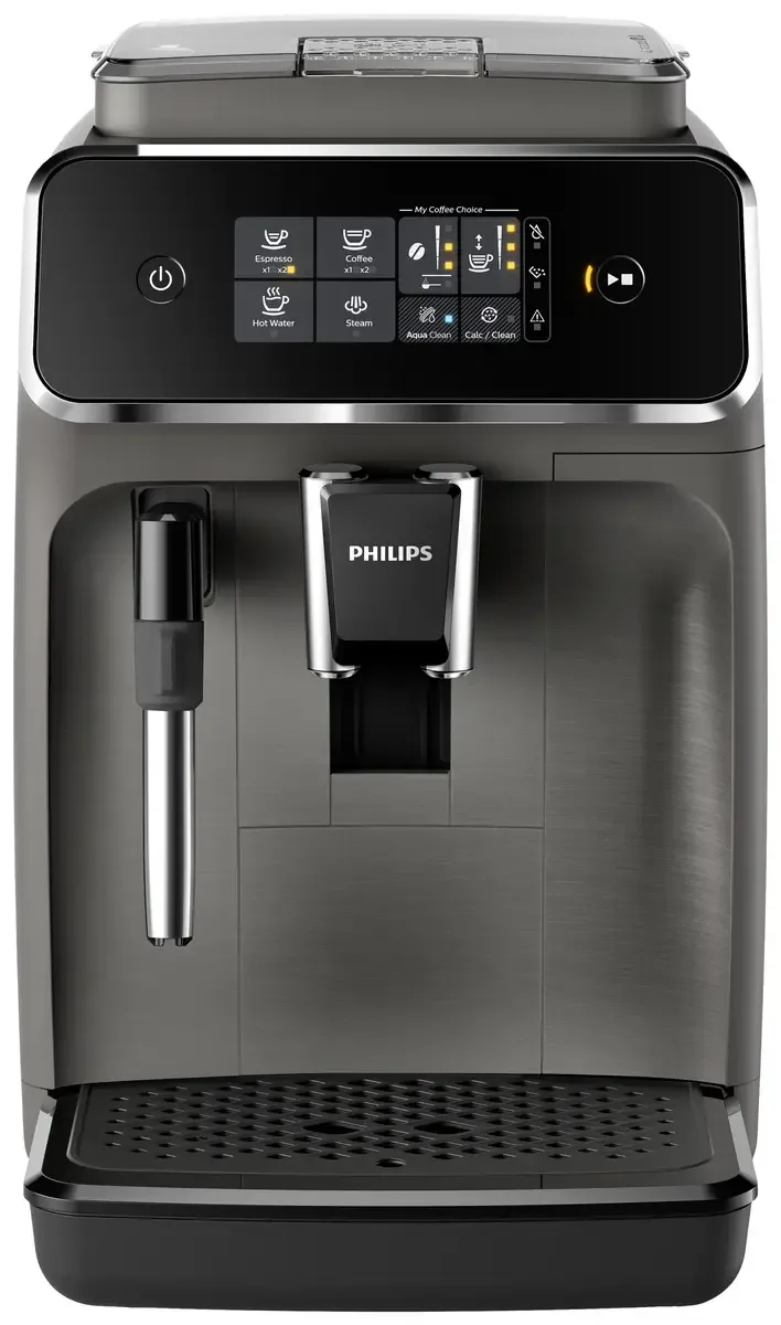 Philips 2200 Series EP2224/10 - Espressomachine - 2 Soorten Koffie + Heet Water - Kasjmiergrijs van Philips in Grijs – productfoto 3 van 3