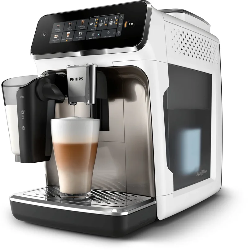 Philips 3300 Serie - Volautomatische espressomachine - LatteGo - Stille Zetmethode - AquaClean van Philips in Grijs – productfoto
