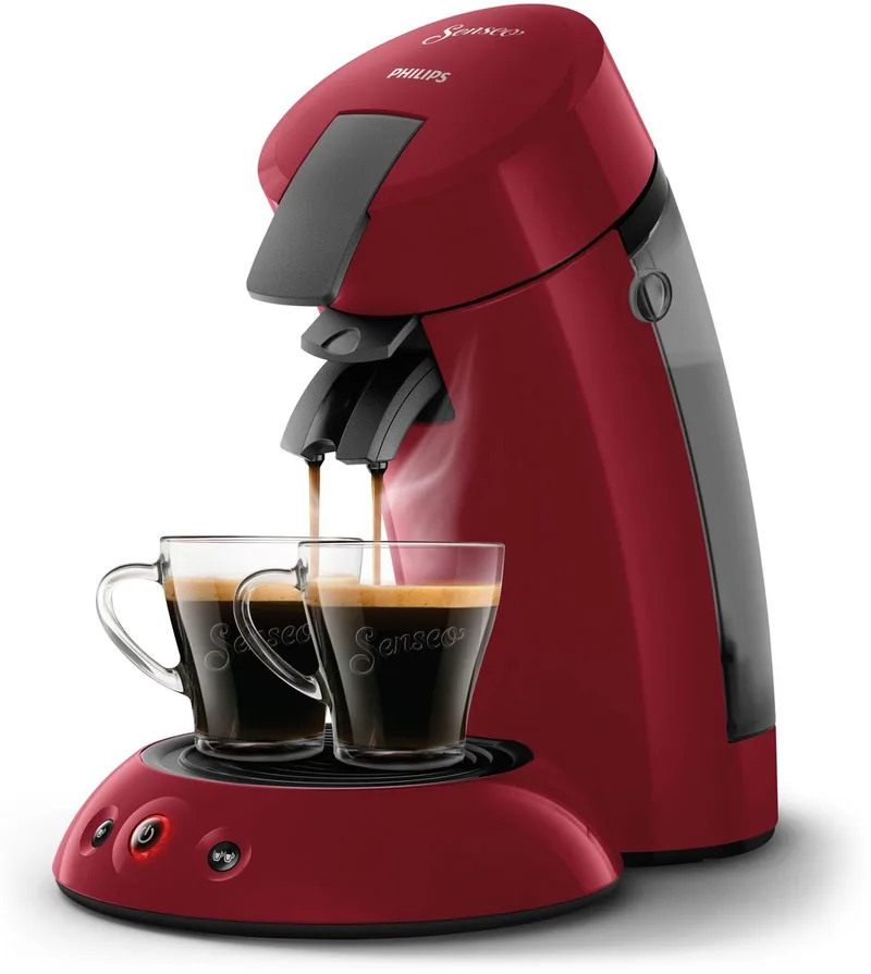 Senseo Original HD6553/81 koffiezetapparaat Half automatisch Koffiepadmachine 0,7 l van Philips in Rood – productfoto