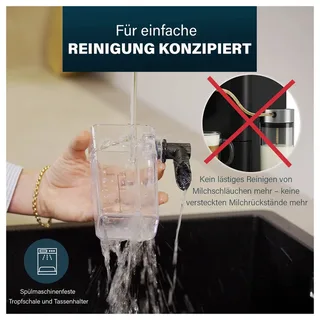 Capsule Koffiemachine met Melkopschuimer - 249455 – Geschikt voor Nespresso – 20 Bar – Espresso, Cappuccino & Latte – Compact – Automatisch Melksysteem - 1400 W von Princess in Schwarz – Produktfoto 2 von 2