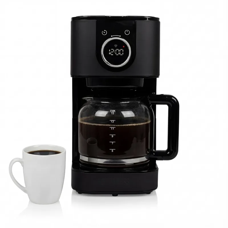 Princess 246060 Koffiezetapparaat – 1.5L - 10-15 koppen – Filterkoffiezetapparaat van Princess in Zwart – productfoto