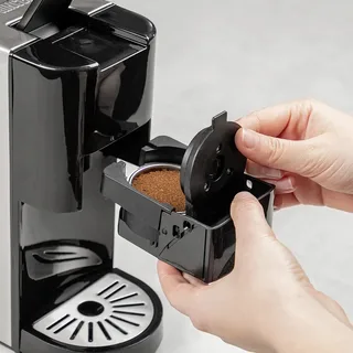 Princess 249451 Multi Capsule Koffiemachine - 5 in 1 - Geschikt voor Nespresso - Dolce Gusto Capsules - Zilver van Princess in Zwart – productfoto 2 van 3