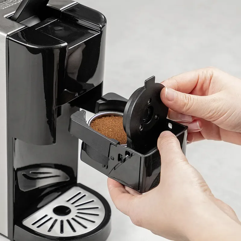 Princess 249451 Multi Capsule Koffiemachine - 5 in 1 - Geschikt voor Nespresso - Dolce Gusto Capsules - Zilver van Princess in Zwart – productfoto 2 van 3