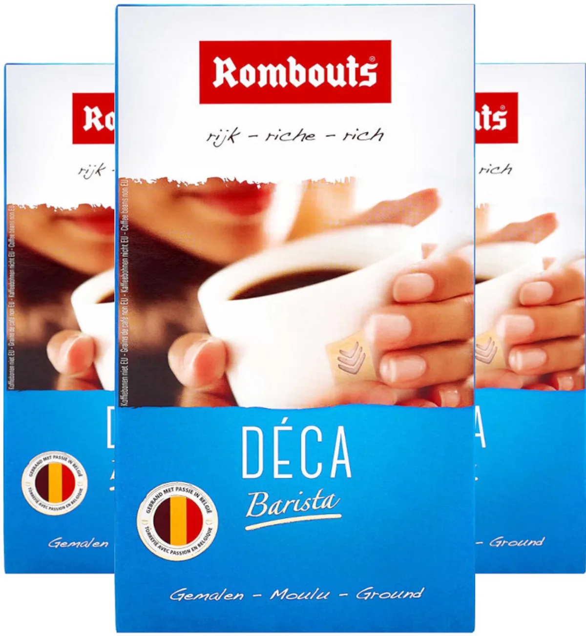 Barista Deca - Multipack - Gemalen Koffie - 750g (3x250g) by Rombouts – product photo