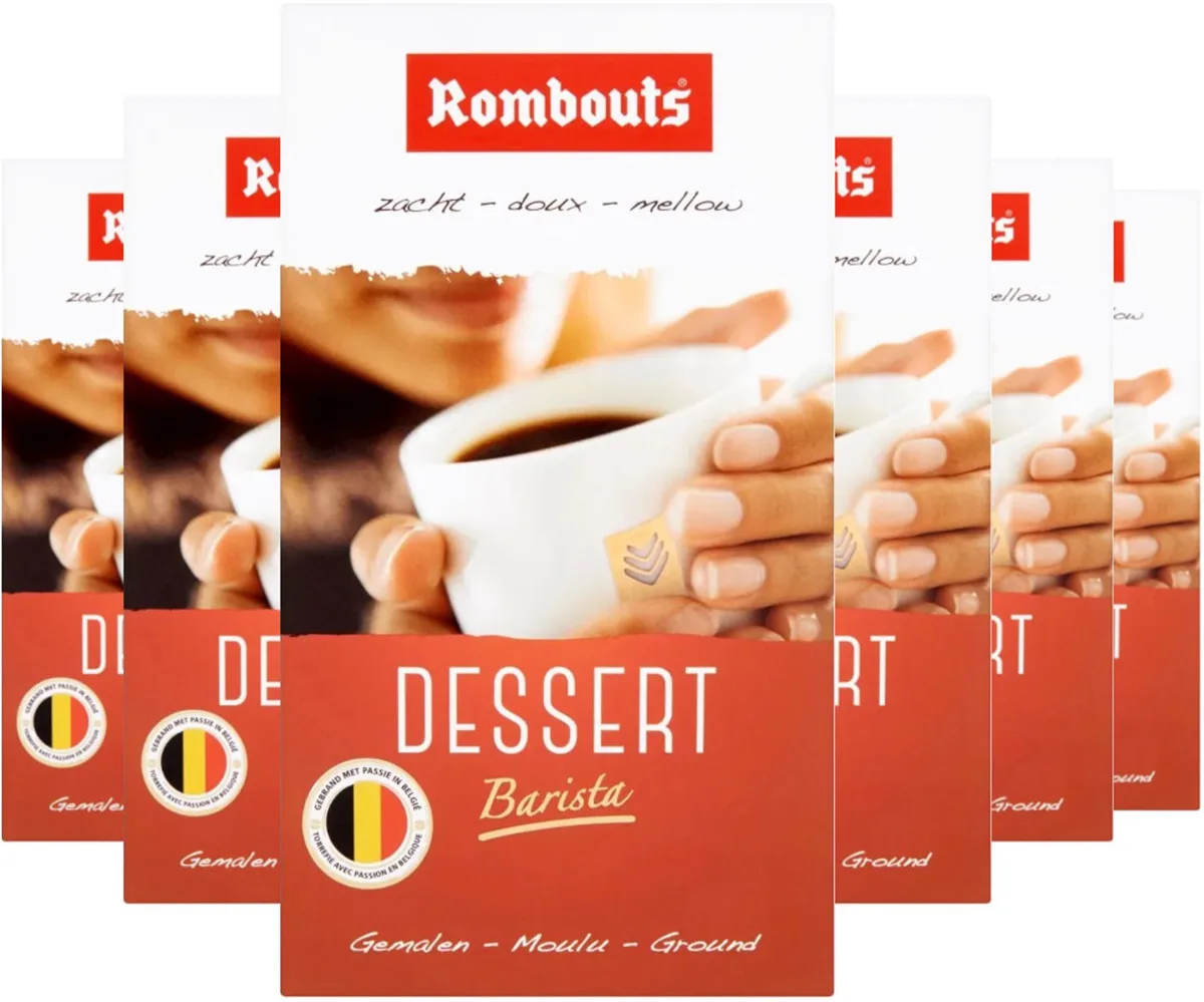 Barista Dessert - Multipack - Gemalen Koffie - 1500g (6x250g) by Rombouts – product photo
