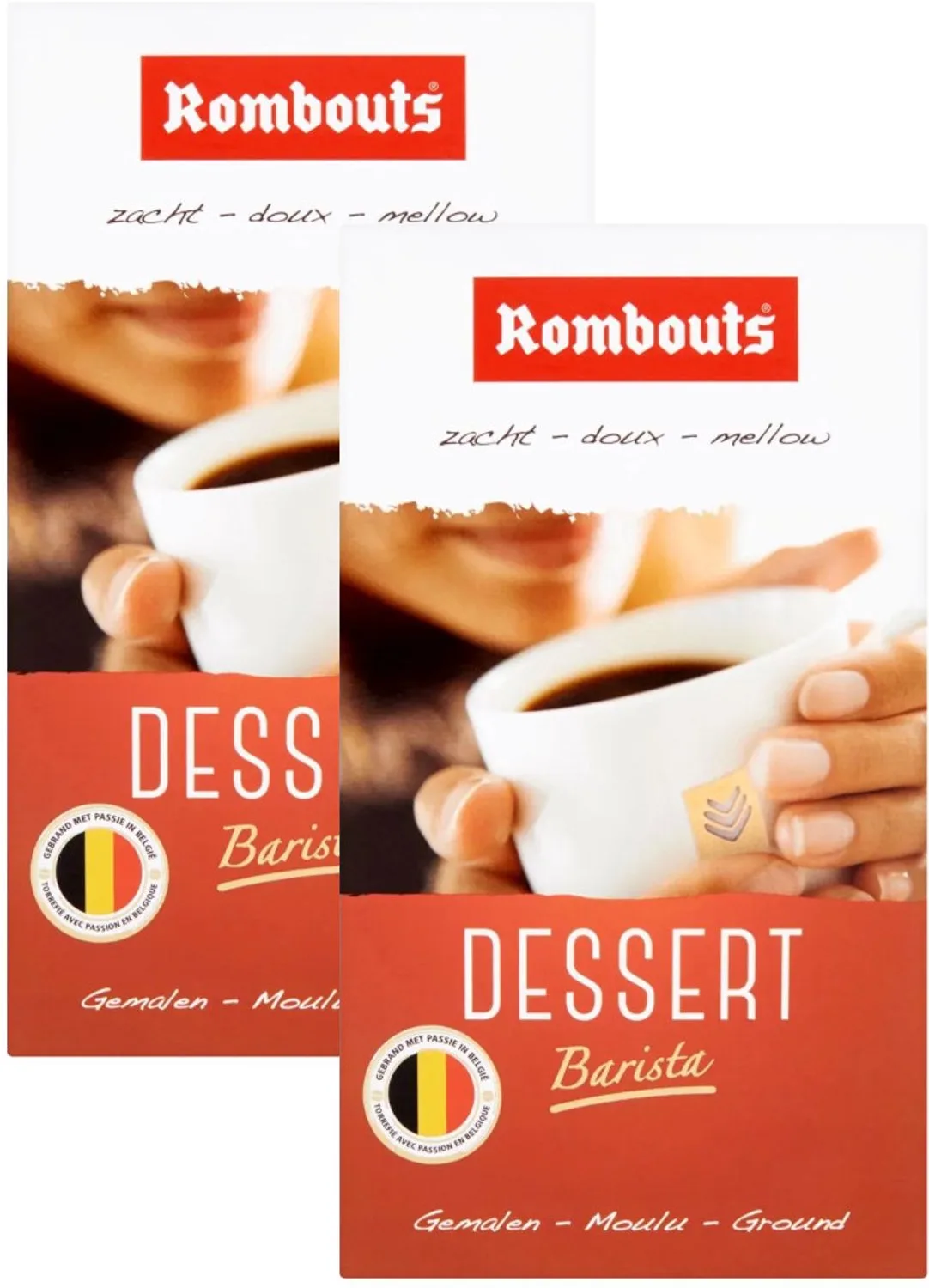 Barista Dessert - Multipack - Gemalen Koffie - 500g (2x250g) by Rombouts – product photo