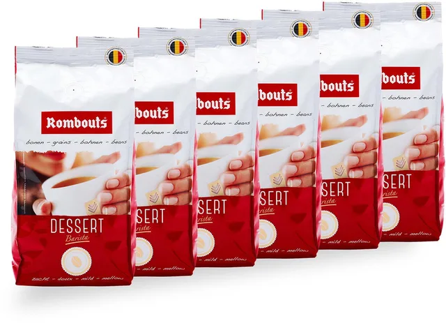 Dessert Barista Koffiebonen – 6 x 500 gram – 3KG Voordeelverpakking – Zachte Dessert koffie