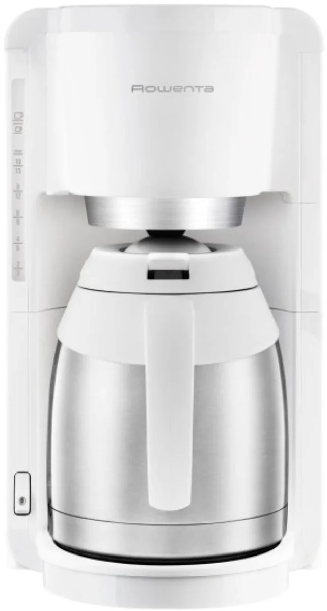 CT3811 Filterkoffiezetapparaat 1,25 l van Rowenta in Roestvrijstaal, Wit – productfoto 1 van 2