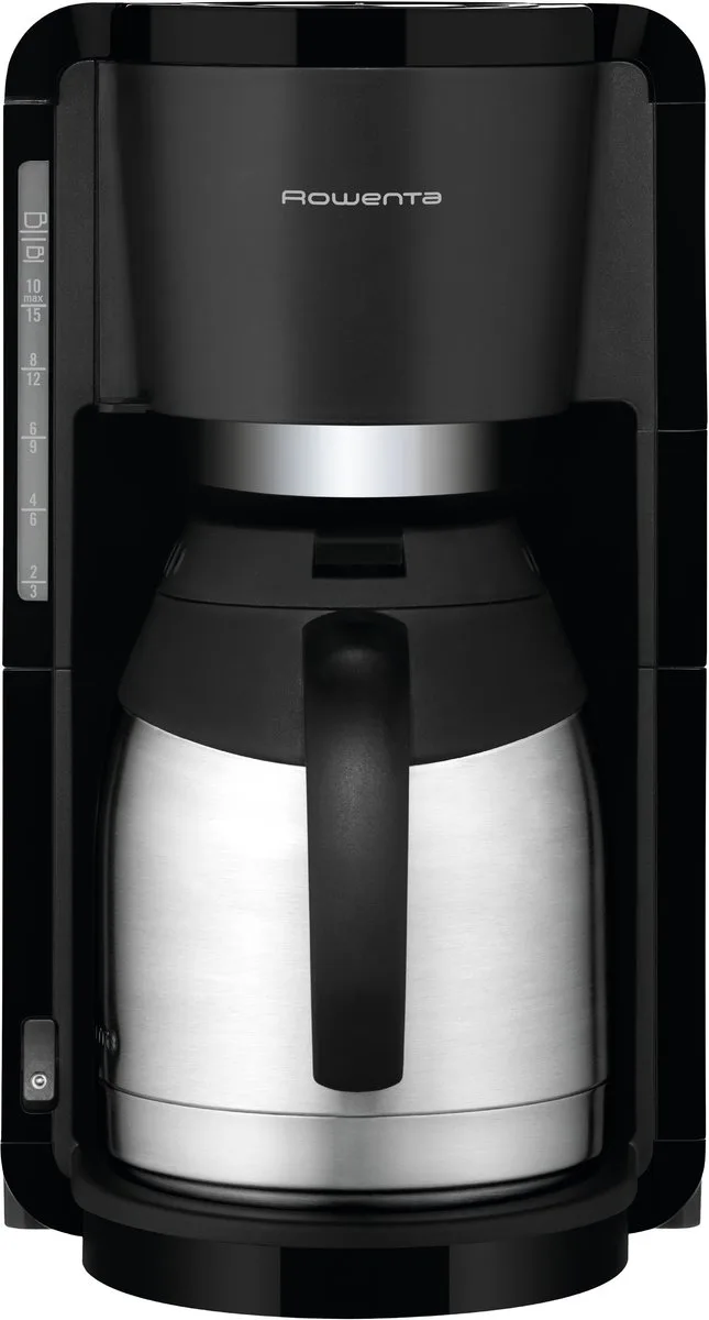 Milano CT3818 - Filter-koffiezetapparaat van Rowenta in Zwart, Zilver – productfoto 1 van 2
