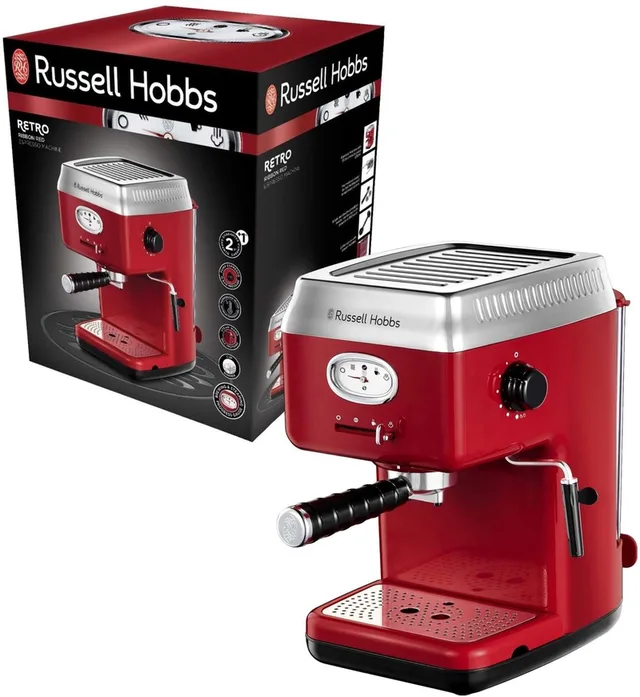 Espressomachine - Pistonmachine - 15 bar - Rood