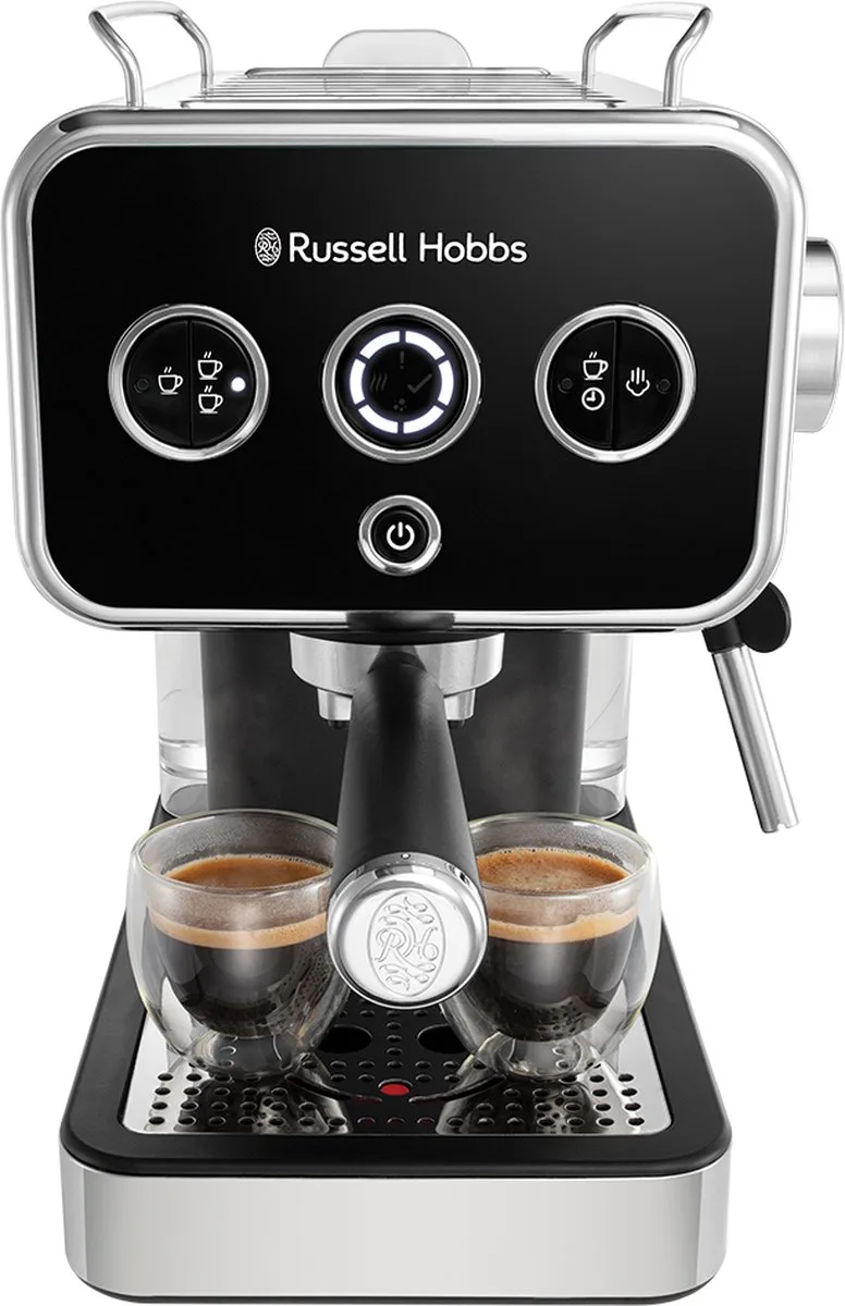 Russell Hobbs 26450-56 koffiezetapparaat Half automatisch Espressomachine van Russell Hobbs in Zwart, Roestvrijstaal – productfoto