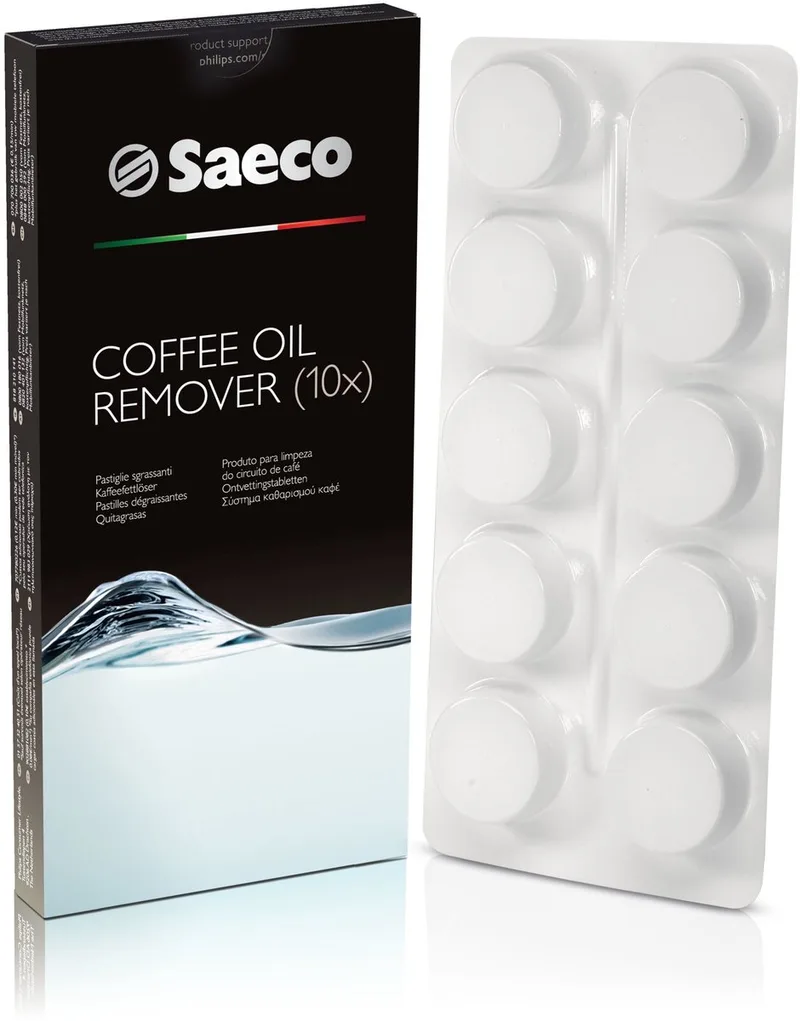 Koffieolieverwijderingstabletten van Saeco – productfoto