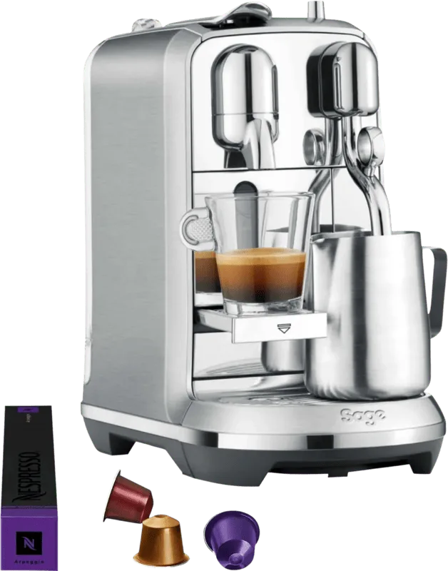 Nespresso Creatista Plus SNE800BSS Stainless Steel van Sage – productfoto
