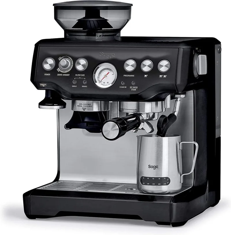 The Barista Express - Pistonmachine - Sesame van Sage in Zwart – productfoto