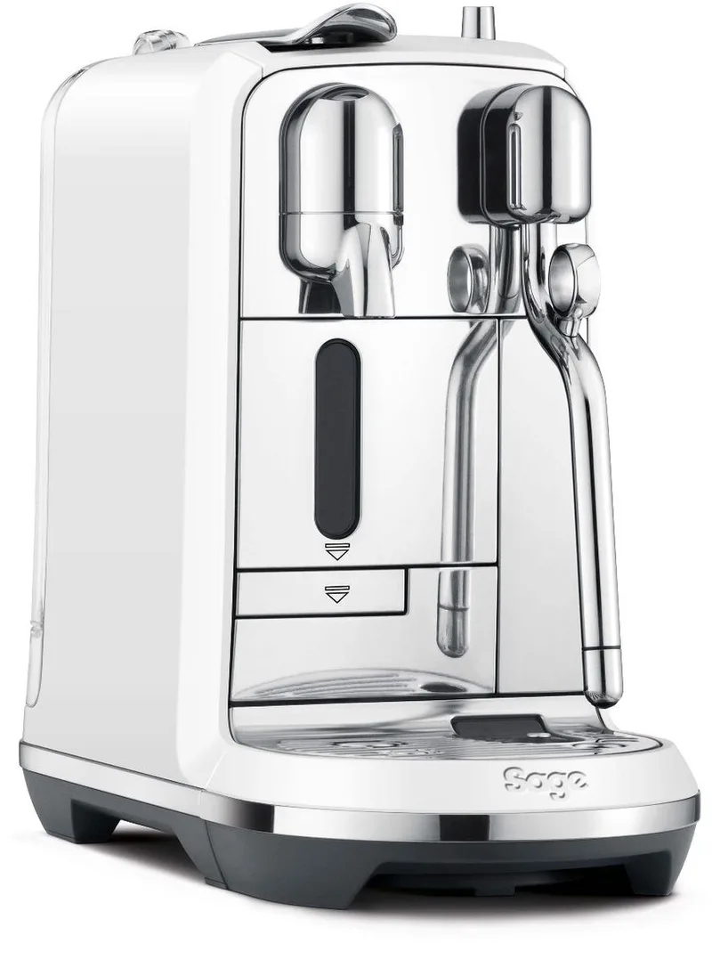 the Creatista Plus Sea Salt SNE800SST Nespresso Koffiecupmachine van Sage in Sea Salt – Wit – productfoto