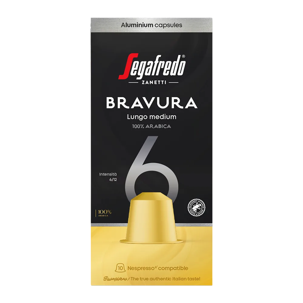 Bravura Lungo Medium - 10 koffiecups by Segafredo – product photo