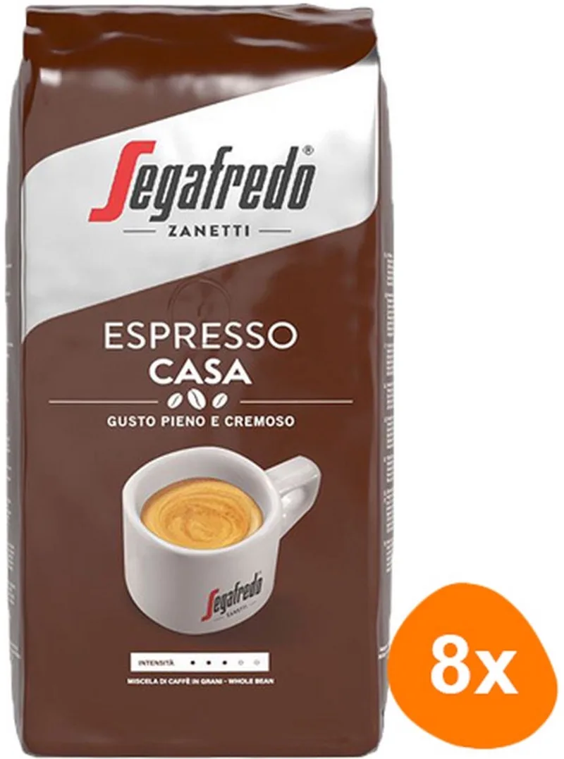 Espresso Casa Koffiebonen - 8 x 1 kg van Segafredo – productfoto