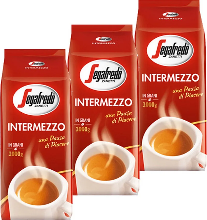 Intermezzo - koffiebonen - 3 x 1 kg van Segafredo – productfoto