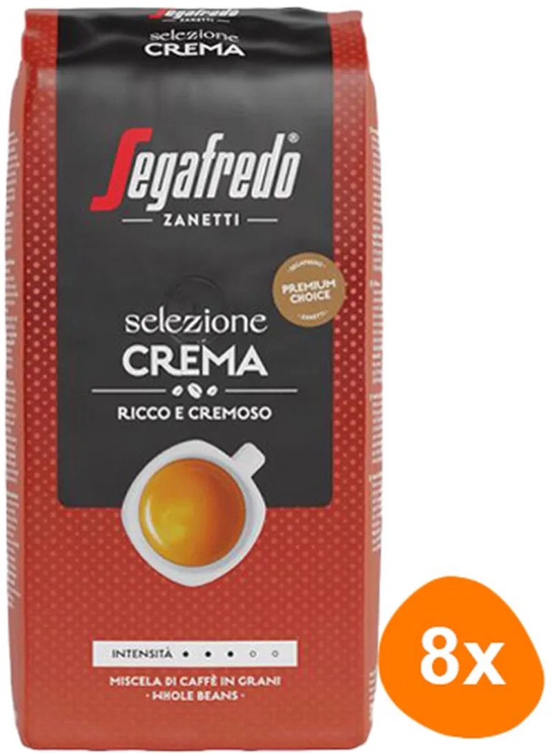Selezione Crema koffiebonen - 8 x 1 kg van Segafredo – productfoto