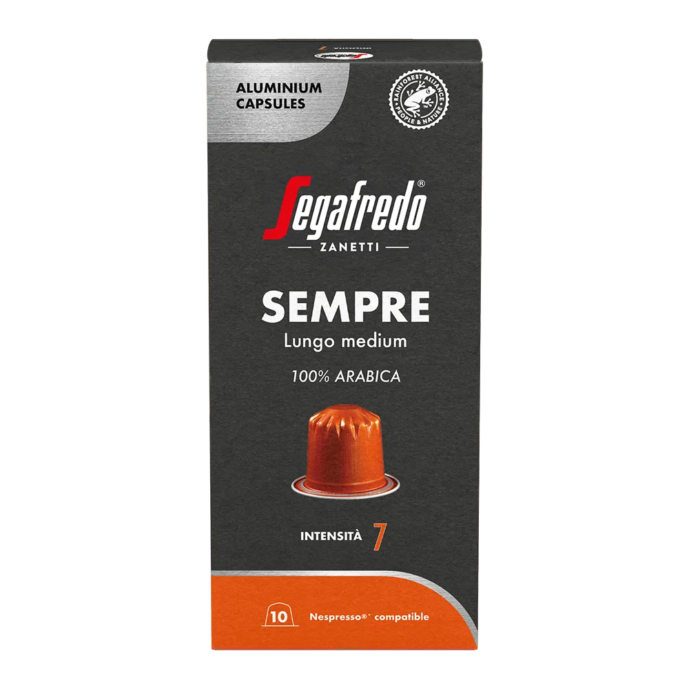 Sempre Lungo Medium - 10 koffiecups by Segafredo – product photo