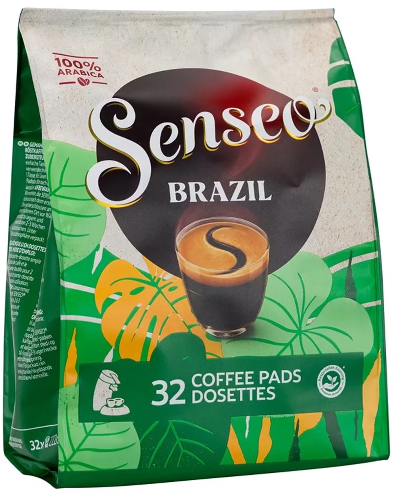 Brazil Koffiepads 100% Arabica 4 x 32 Pads van Senseo – productfoto