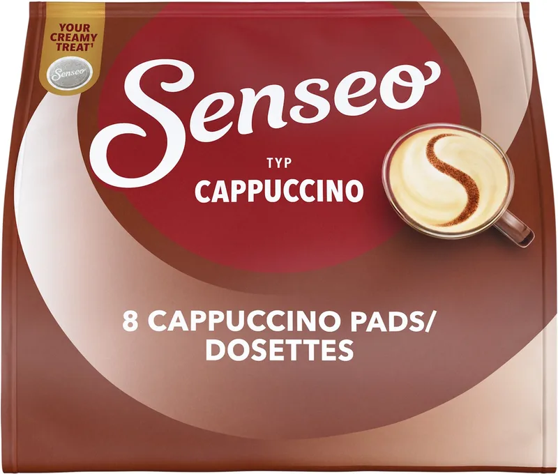 Cappuccino Koffiepads - Intensiteit 2/9 - 10 x 8 pads van Senseo – productfoto
