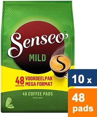 Mild Koffiepads - 10 x 48 stuks by Senseo – product photo 1 of 3