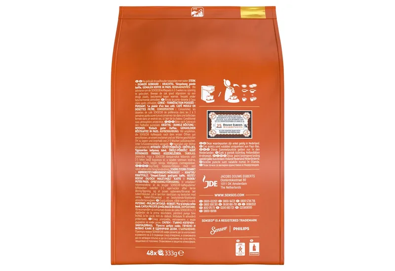 Strong Koffiepads - 10 x 48 stuks van Senseo – productfoto 2 van 3