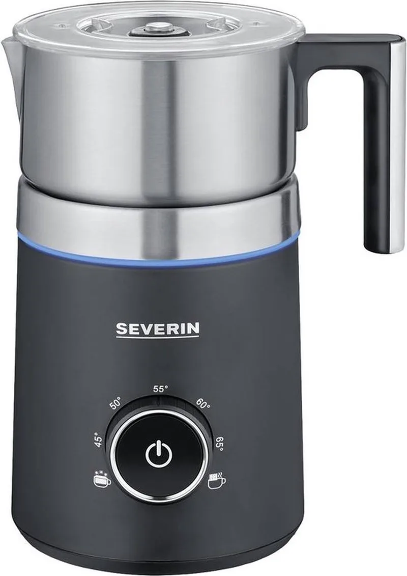 SM 3586 - Melkopschuimer met inductietechniek - Vaatwasserbestendige RVS melkkan van 700ml - 3 programma's - zilver/zwart by Severin in Spuma 700 – product photo