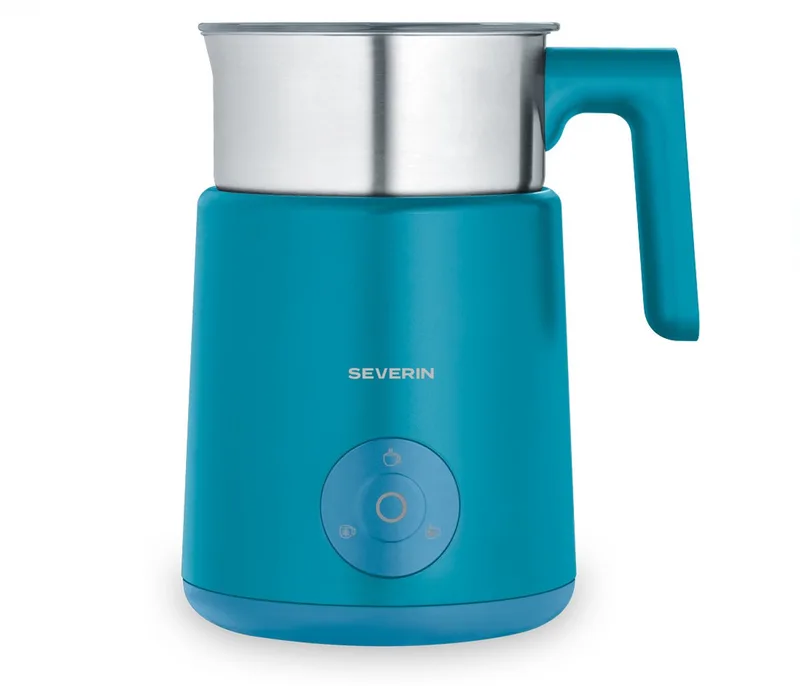 SM 3596 Spuma Lite Inductie Melkopschuimer – 400 ml – Warm & Koud Opschuimen – Chocoladefunctie van Severin in Oceaanblauw – productfoto