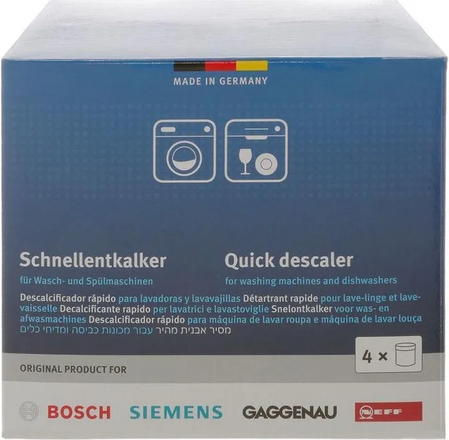 Bosch / Siemens Wasmachine Vaatwasser ontkalker - 4 stuks 250 gram