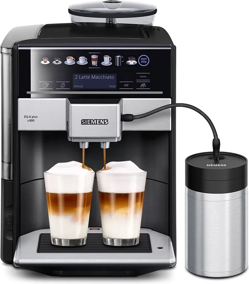 EQ.6 Plus S800 TE658209RW - Espressomachine van Siemens in Zwart – productfoto