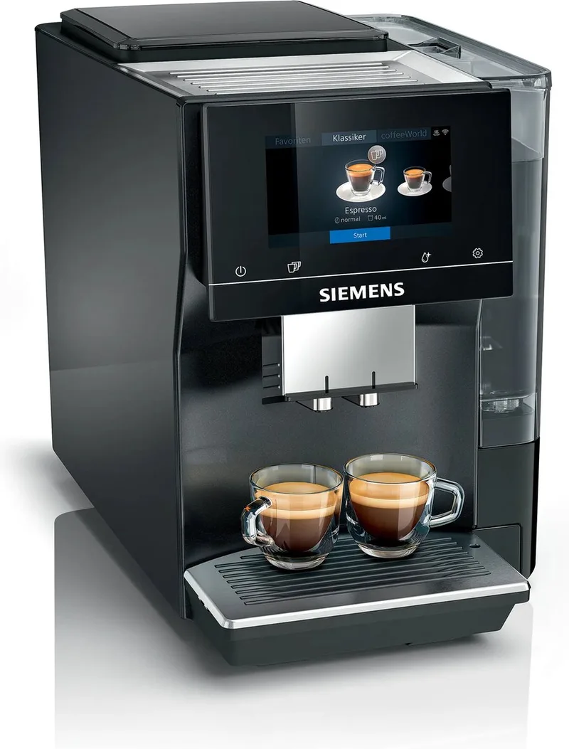 EQ.700 - TP717DF6 - Volledig automatische espressomachine - Koffiemachine met bonen - 2,4 l von Siemens in Schwarz, Silber – Produktfoto